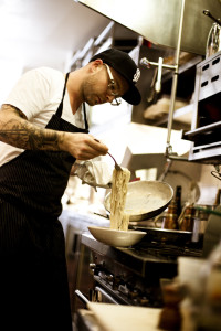 Locanda chef making pasta - one of my best meals of 2015