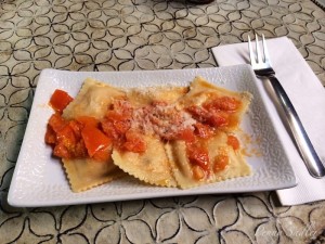 House-made butternut squash pasta with a light marinara sauce at The Harmony Cafe at the Pewter Plough - part of my best meals of 2015