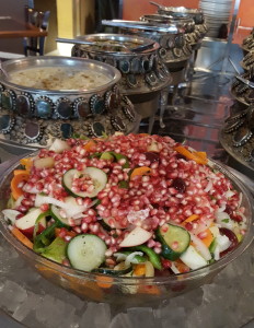 Composed salad at Saffron's lunch buffet. From i8tonite: A Cheat Sheet to Eating in Kalamazoo