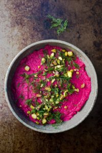 Beet-Hummus - from i8tonite: with Erika Lenkert, Creator, EIC of GFF Magazine & Her Best Effing Chicken