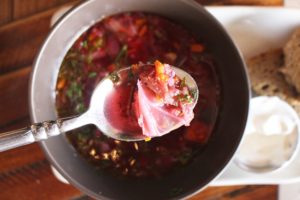 i8tonite with Manhattan Beach’s Doma Kitchen Chef Kristina Miksyte & Recipe for Borscht