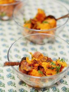 i8tonite with Food Expert Simran Sethi and recipe for Sweet Potatoes With Mustard Seeds