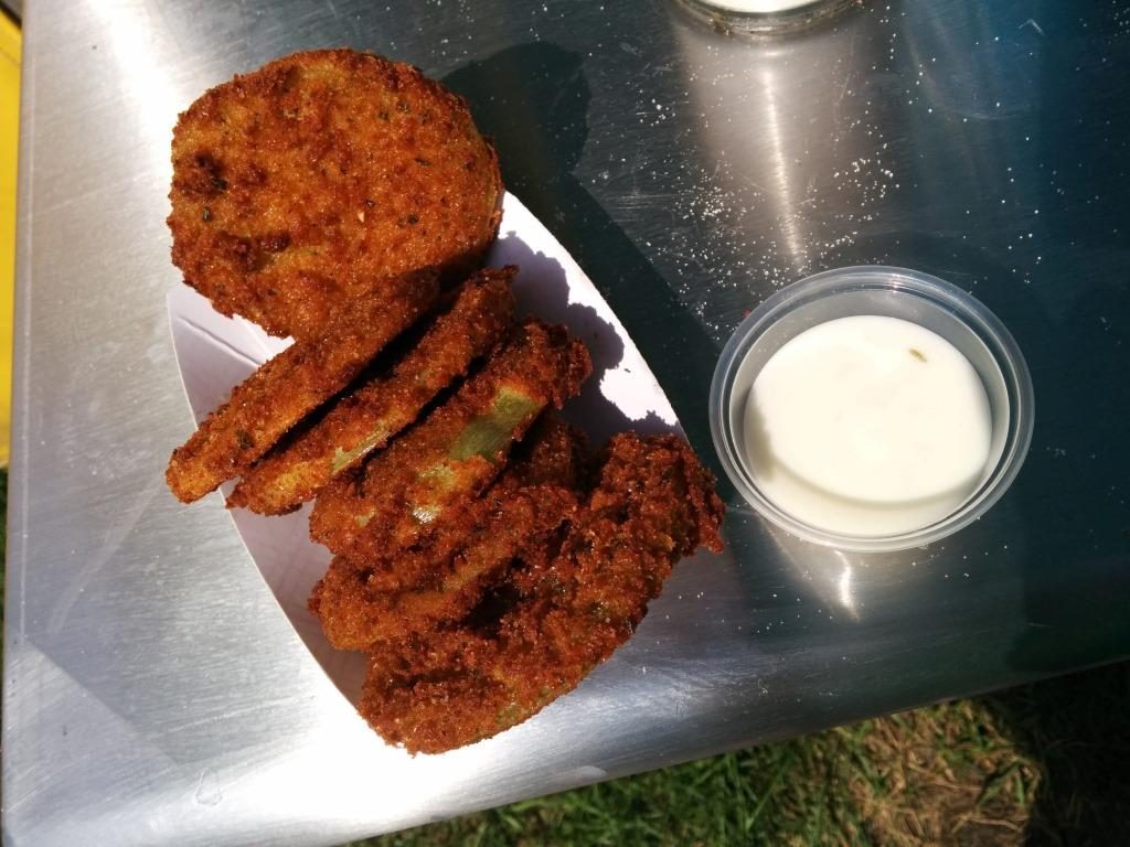 MN SF Fried Green Tomatoes. From i8tonite with Minnesota's Heavy Table Writer Amy Rea & Recipe for Tomato-Poached Eggs