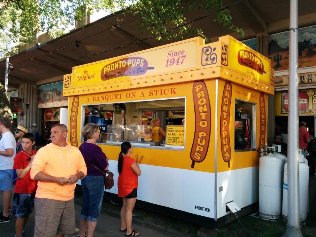 MN State Fair Pronto Pups. From i8tonite with Minnesota's Heavy Table Writer Amy Rea & Recipe for Tomato-Poached Eggs