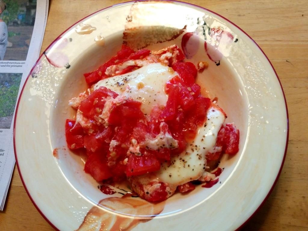 . From i8tonite with Minnesota's Heavy Table Writer Amy Rea & Recipe for Tomato-Poached Eggs