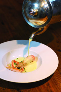 Potato, Prawn, and Lime Soup Recipe by Chef Kevin Dundon of Dunbrody House in Arthurstown, Co. Wexford. From The New Irish Table: Recipes from Ireland's Top Chefs