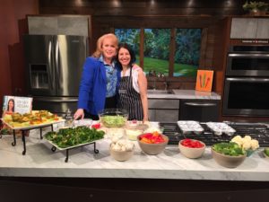 cooking segment on TV. i8tonite with Oy Vey Vegan Author Estee Raviv & Vegan Stuffed Peppers Recipe