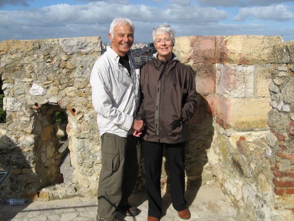 Ronnie Hess and husband (Ron Rosner) in Lisbon. From i8tonite with Eat Smart in Portugal Author Ronnie Hess & Vegetable Frittata Recipe