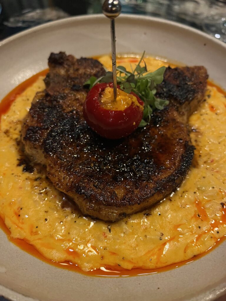 Pork Chop crusted with 