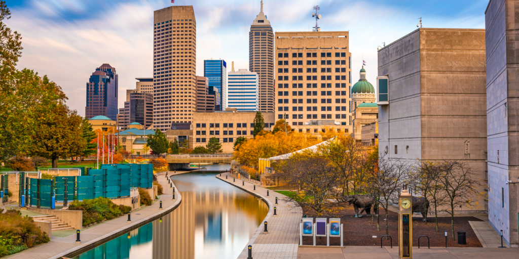 Indy's Canal during the early morning. 