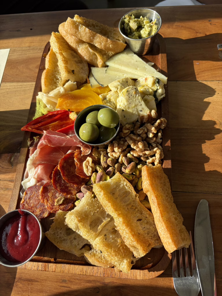 Charcuterie board at Los Milics.